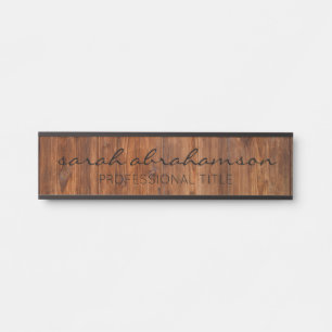 Porte-nom Pour Porte Élégantes enseignes de porte de bureau en bois rus