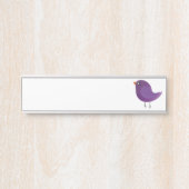 Porte-nom Pour Porte Enfants mignonette birdy (Devant)