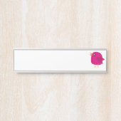 Porte-nom Pour Porte Enfants mignonette birdy (Devant)