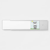 Porte-nom Pour Porte Enfants Panda (Devant)