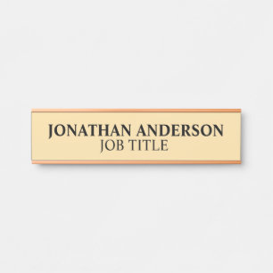 Porte-nom Pour Porte Enseigne de porte de bureau professionnel moderne