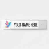 Porte-nom Pour Porte Exotic Rainbow Hummingbird (Devant)