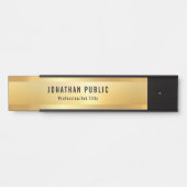 Porte-nom Pour Porte Faux Gold Modèle moderne Glamour tendance (Devant)