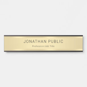 Porte-nom Pour Porte Faux Gold Personnalisé Glamor Modèle moderne