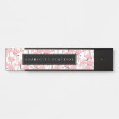 Porte-nom Pour Porte Flamants roses roses personnalisés (Devant)