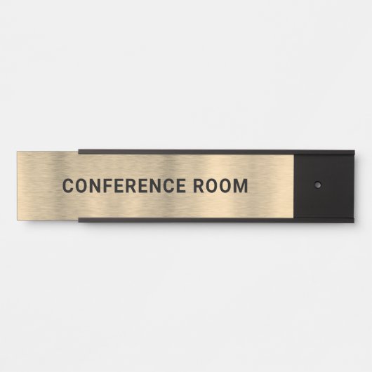 Porte-nom Pour Porte Fond de texture dorée (Devant)