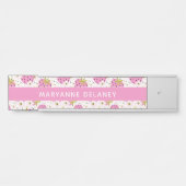 Porte-nom Pour Porte Fraises roses Nom personnalisé (Devant)