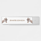 Porte-nom Pour Porte Giraffes Animaux Nom personnalisé (Devant)