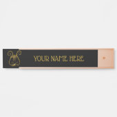 Porte-nom Pour Porte Golden lyre (Devant)