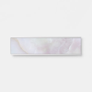 Porte-nom Pour Porte Gris Granit Brown Quartz Pierre Suspension Nom Pla