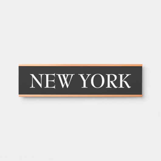 Porte-nom Pour Porte Horloge mondiale du fuseau horaire (Devant)