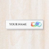 Porte-nom Pour Porte Infinity avec Rainbow Jellyfish (Devant)