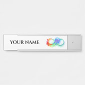 Porte-nom Pour Porte Infinity avec Rainbow Jellyfish (Devant)