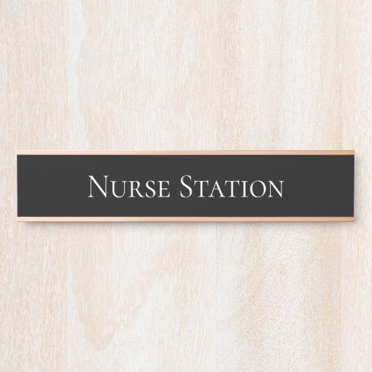 Porte-nom Pour Porte Infirmière (Devant)