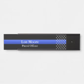 Porte-nom Pour Porte Ligne Bleue Fin - Étoiles (Devant)