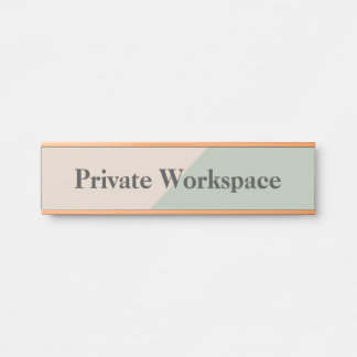 Porte-nom Pour Porte Limite de bureau en espace privé