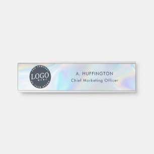 Porte-nom Pour Porte Logo de l'entreprise Holographique pour Employé