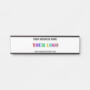Porte-nom Pour Porte Logo de l'entreprise personnalisée Texte Nom de l'