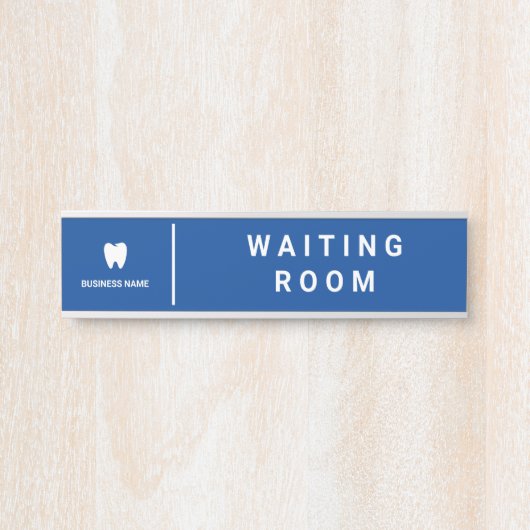 Porte-nom Pour Porte Logo des dentistes professionnels | Salle d'attent (Devant)