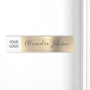 Porte-nom Pour Porte Logo Executive Gold Professional personnalisé