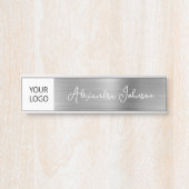 Porte-nom Pour Porte Logo Executive Silver Professional (Devant)
