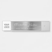 Porte-nom Pour Porte Logo Executive Silver Professional (Devant)
