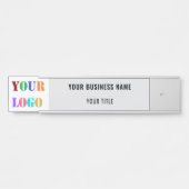 Porte-nom Pour Porte Logo Personnalisé Nom de l'entreprise Signal de po (Devant)
