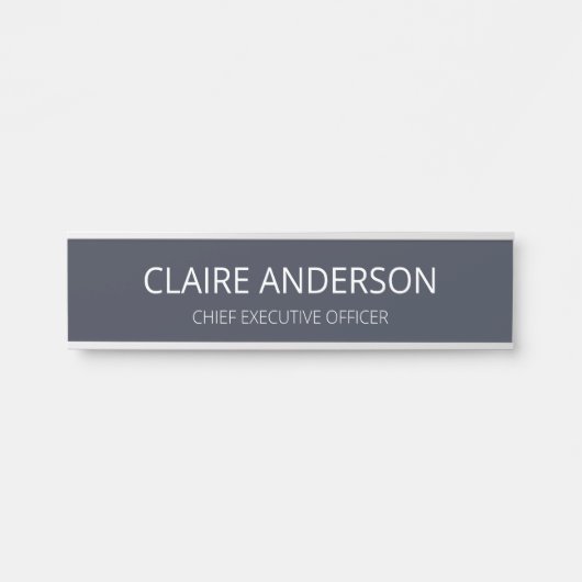 Porte-nom Pour Porte Logo professionnel personnalisé (Devant)