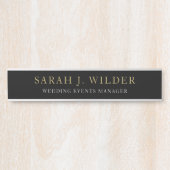 Porte-nom Pour Porte Mariage Événements Gestionnaire Porte de bureau (Devant)