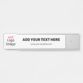 Porte-nom Pour Porte Marque professionnelle personnalisable (Devant)