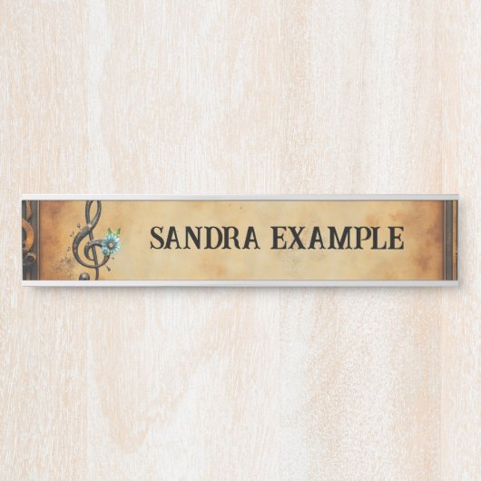 Porte-nom Pour Porte Mechanical clef (Devant)