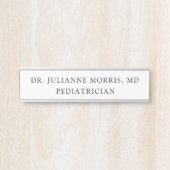 Porte-nom Pour Porte Médecin pédiatrique (Devant)