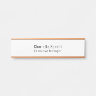 Porte-nom Pour Porte Minimaliste Moderne Professionnel Simple