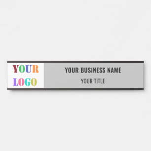 Porte-nom Pour Porte Modèle de nom de logo de société marquée Entrepris