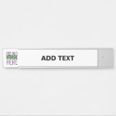 PORTE-NOM POUR PORTE MODÈLE DE TEXTE D'IMAGE BLANCHE SIMPLE MODERNE (Devant)