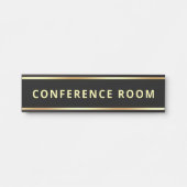 Porte-nom Pour Porte Modèle de texte personnalisable Salle de conférenc (Devant)