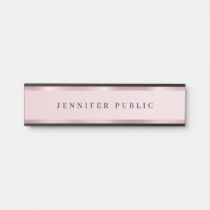Porte-nom Pour Porte Modèle élégant Rosegold Luxueux Rose Gold Glamour