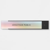 Porte-nom Pour Porte Modèle moderne tendance et coloré (Devant)