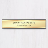 Porte-nom Pour Porte Modèle professionnel moderne de charme de regard (Devant)