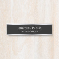 Modèle Professionnel Noir Et Argent Glamour