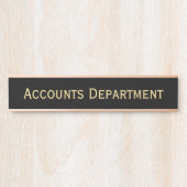 Porte-nom Pour Porte Modern Business Office School Department Name (Devant)