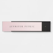 Porte-nom Pour Porte Modern Elegant Template Luxe Glamour Rose Gold (Devant)