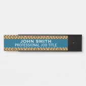 Porte-nom Pour Porte Modern Professional Office Door Sign (Devant)