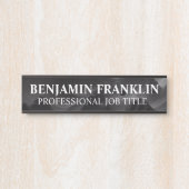 Porte-nom Pour Porte Modern Professional Office Door Sign (Devant)