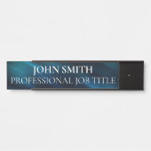 Porte-nom Pour Porte Modern Professional Office Door Sign (Devant)