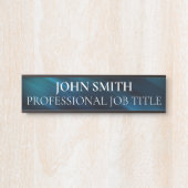 Porte-nom Pour Porte Modern Professional Office Door Sign (Devant)