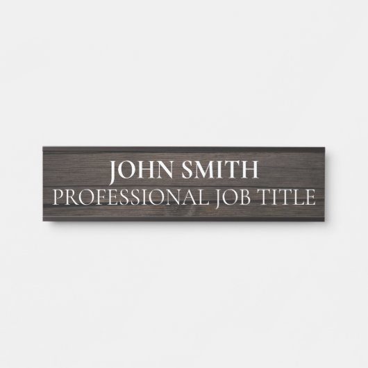 Porte-nom Pour Porte Modern Professional Office Door Sign (Devant)
