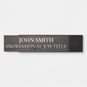 Porte-nom Pour Porte Modern Professional Office Door Sign (Devant)