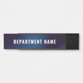 Porte-nom Pour Porte Modern Simple Nom du département (Devant)