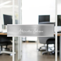 Moderne Luxe Silver Business Foil Moderne